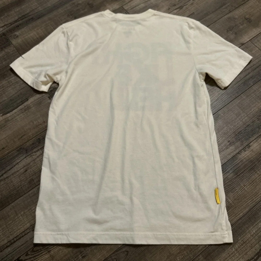 NIKE DRI FIT LIVESTRONG Y2K 90s  LANCE ARMSTRONG White T SHIRT MENs SZ M